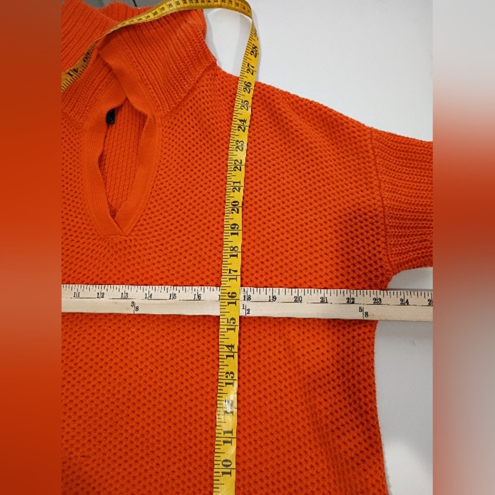 Ralph Lauren Women's Orange Vintage Sweater Size Large - Picture 11 of 14